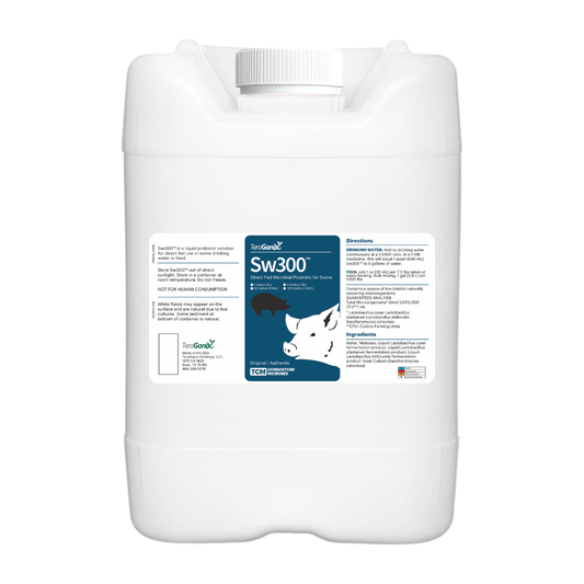 TeraGanix 5 Gallon SW300™: Elevate Swine Gut Health with Liquid Probiotics