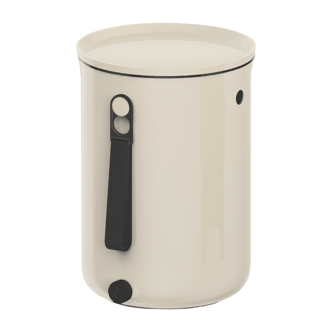 TeraGanix Bokashi Compost Bin Single Bucket + 1 lb bag of EM Bokashi / Cream Bokashi Kitchen Compost Bin, 2.5 gal
