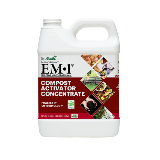 TeraGanix Compost Activator 32oz EM-1 Compost Starter, Concentrate