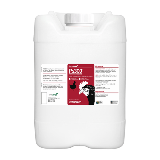 TeraGanix Probiotic 5 Gallon Ps300™ Direct-Feed Microbial Probiotic for Poultry