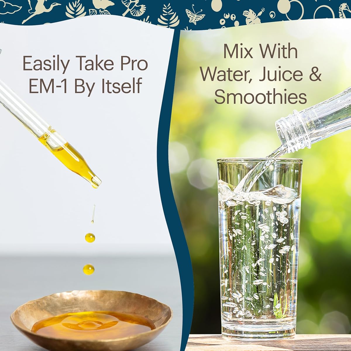 TeraGanix Vitamins & Supplements PRO EM-1 Liquid Probiotic Supplement