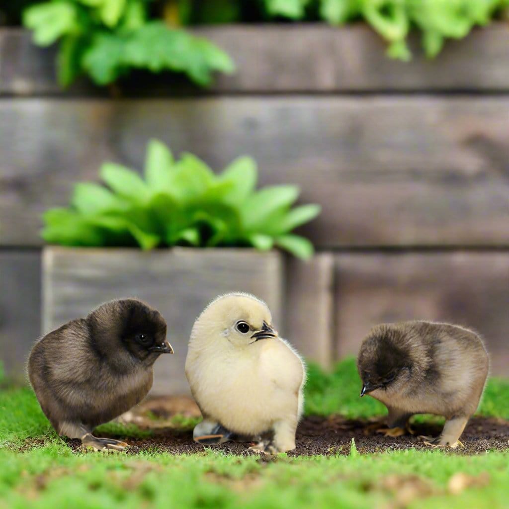 Az Chickens Silkie Chicks – Buy 6 + 3 Bonus Free (9 Unsexed, Mixed Colors, Shipping Included)