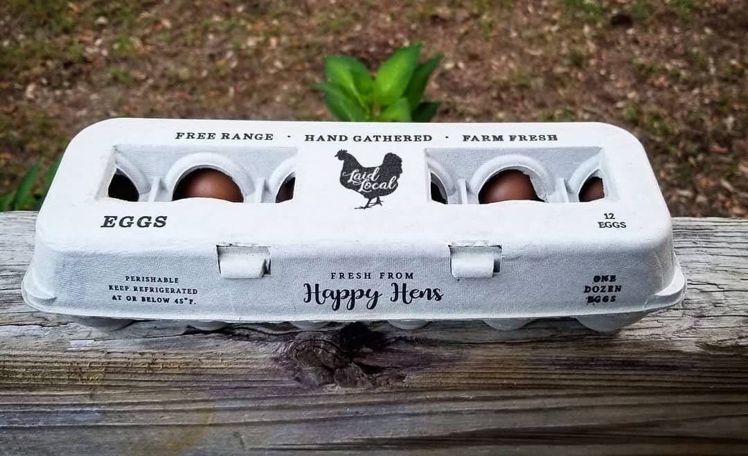 My Pet Chicken Egg Cartons 90 Henlay Laid Local Egg Cartons- Adorable Printed Vintage Design- 25, 90, or 250