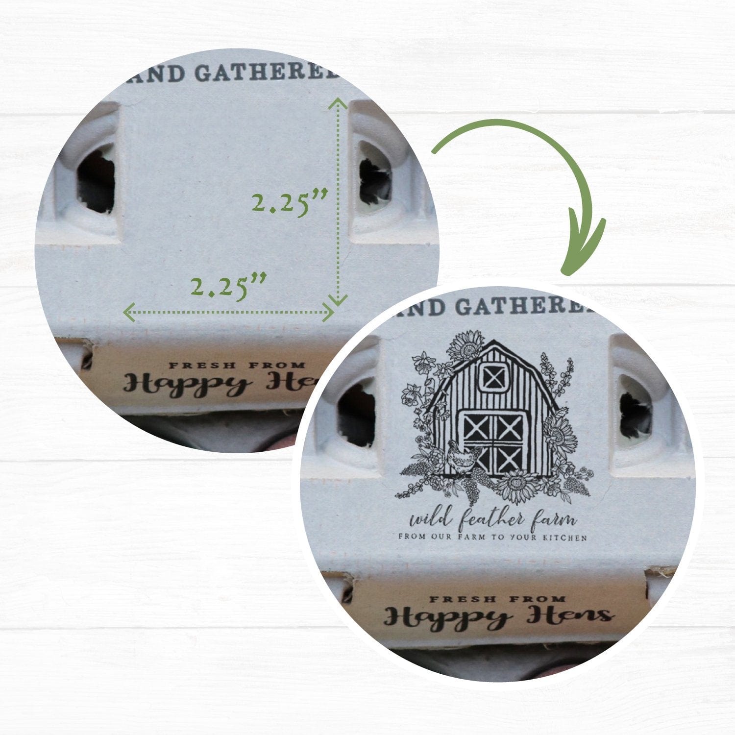 My Pet Chicken Egg Cartons Henlay Blank Stamping Egg Cartons - 25, 90, or 250