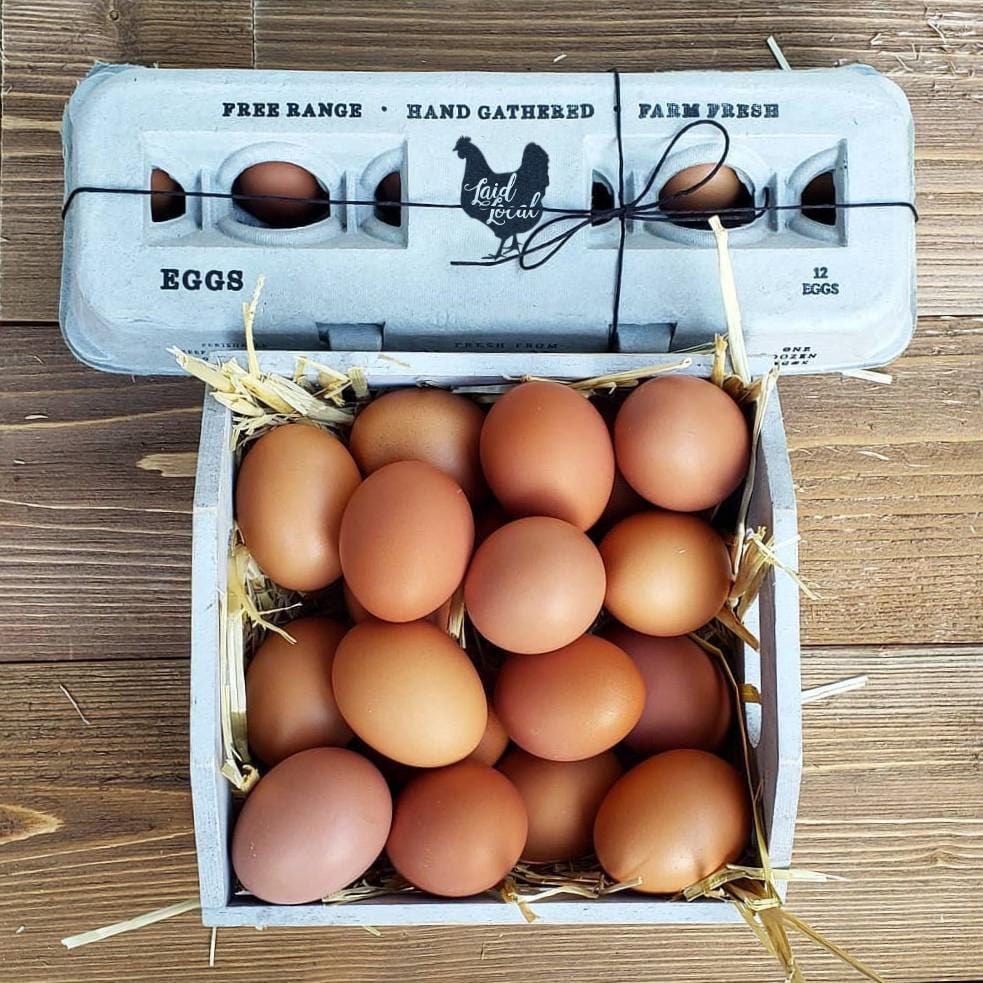 My Pet Chicken Egg Cartons Henlay Laid Local Egg Cartons- Adorable Printed Vintage Design- 25, 90, or 250