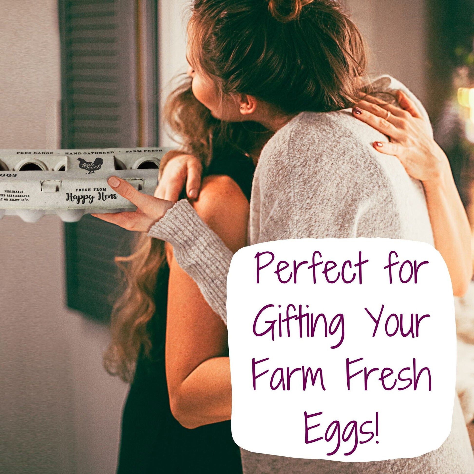 My Pet Chicken Egg Cartons Henlay Laid Local Egg Cartons- Adorable Printed Vintage Design- 25, 90, or 250