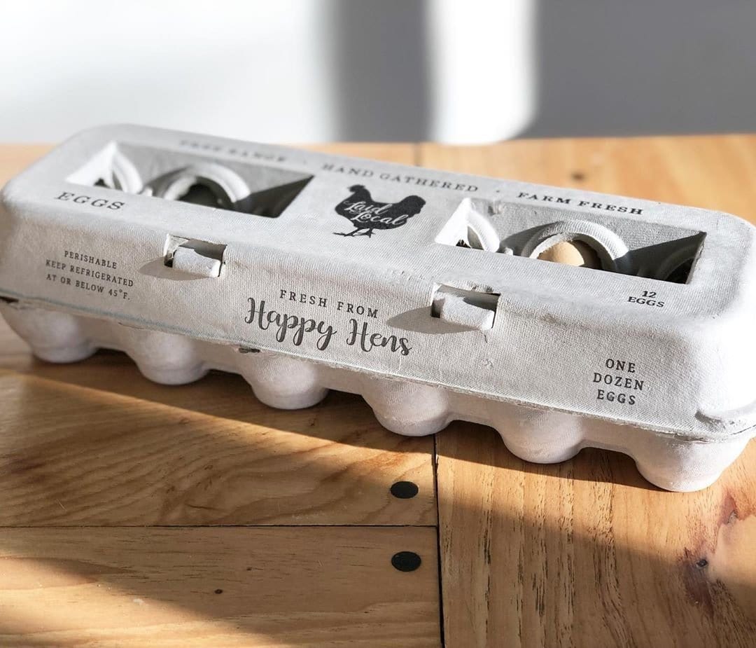 My Pet Chicken Egg Cartons Henlay Laid Local Egg Cartons- Adorable Printed Vintage Design- 25, 90, or 250