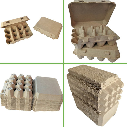 My Pet Chicken Egg Cartons Henlay Vintage Blank Egg Cartons, Classic 3x4 Design, 2 Colors, 25, 65, 75, or 200 Pack