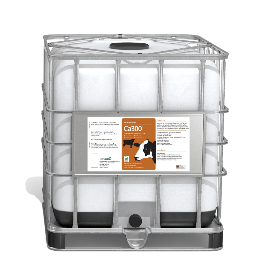 TeraGanix 275 Gallon Tote Ca300™ Direct Fed Microbial: Enhancing Cattle Health and Well-Being