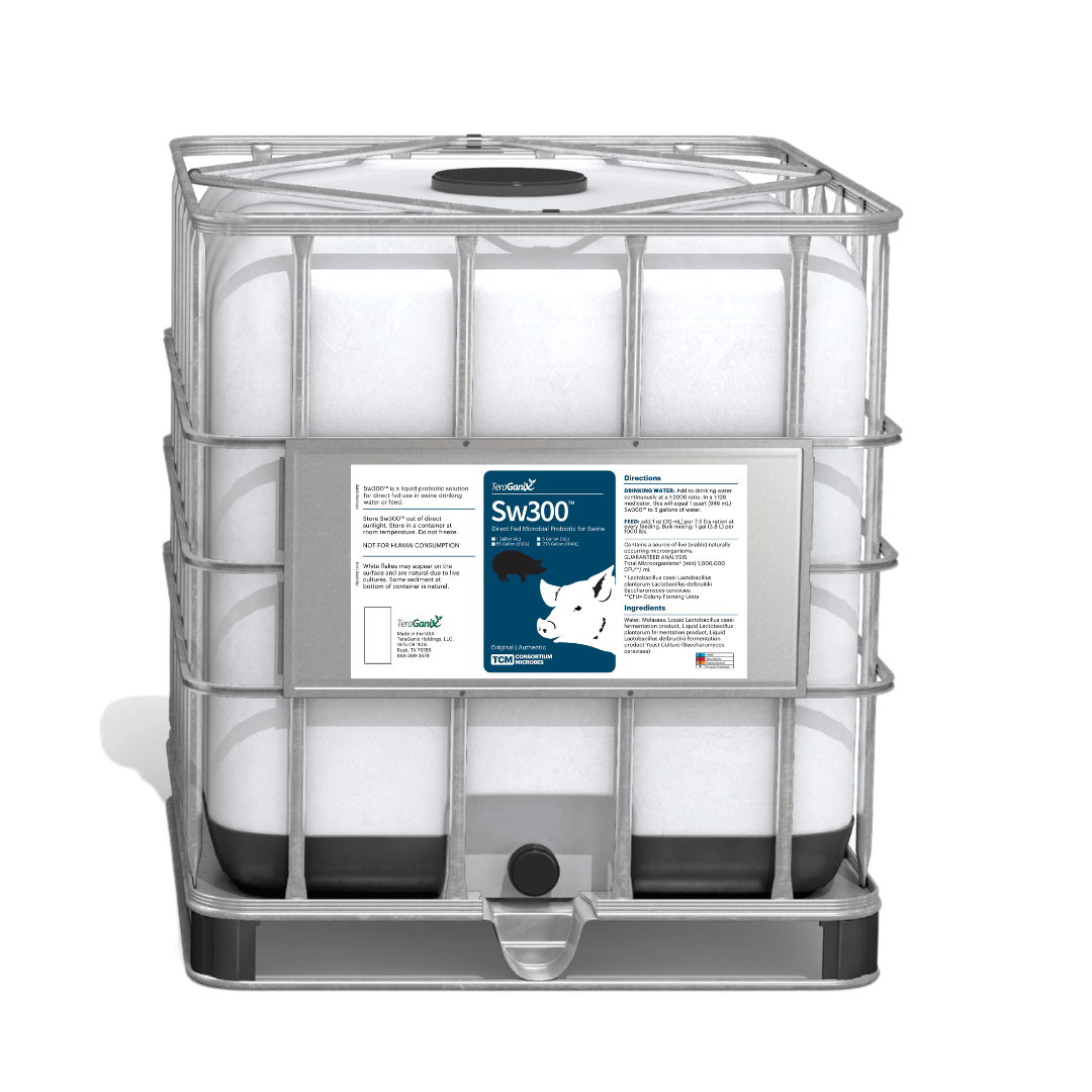 TeraGanix 275 Gallon Tote SW300™: Elevate Swine Gut Health with Liquid Probiotics