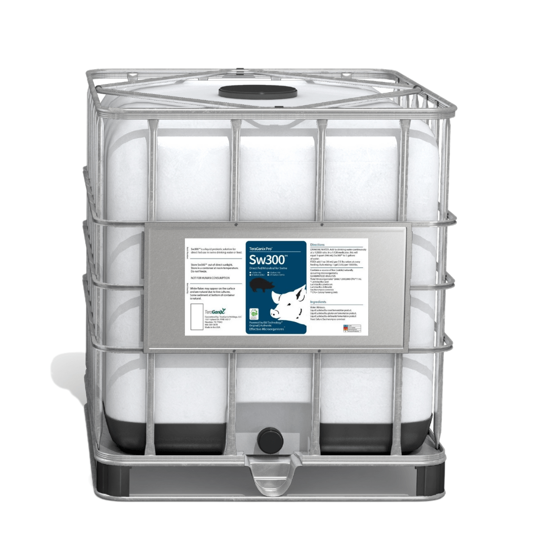 TeraGanix 275 Gallon Tote SW300™: Elevate Swine Gut Health with Liquid Probiotics