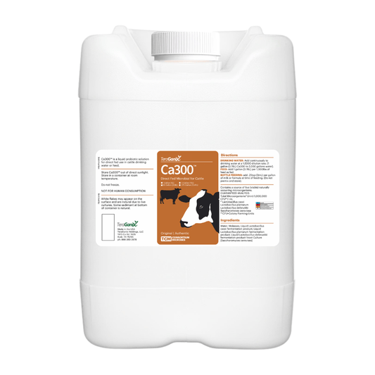 TeraGanix 5 Gallons Ca300™ Direct Fed Microbial: Enhancing Cattle Health and Well-Being