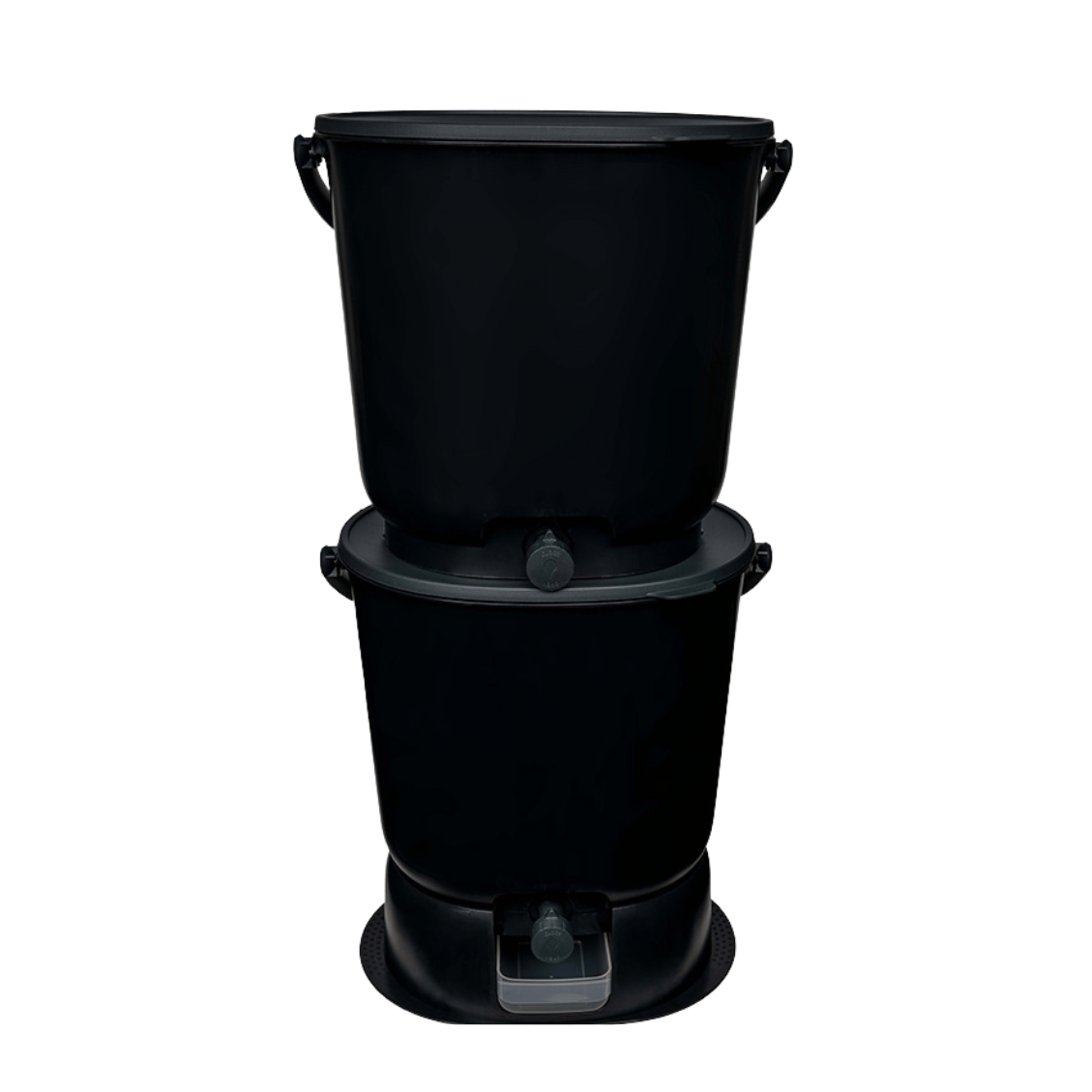 TeraGanix Bokashi Compost Bin Set of 2 Buckets  +  FREE 1 lb bag of EM® Bokashi / Black The Essential Bokashi Compost Bin Starter Kit, 4.4 gal