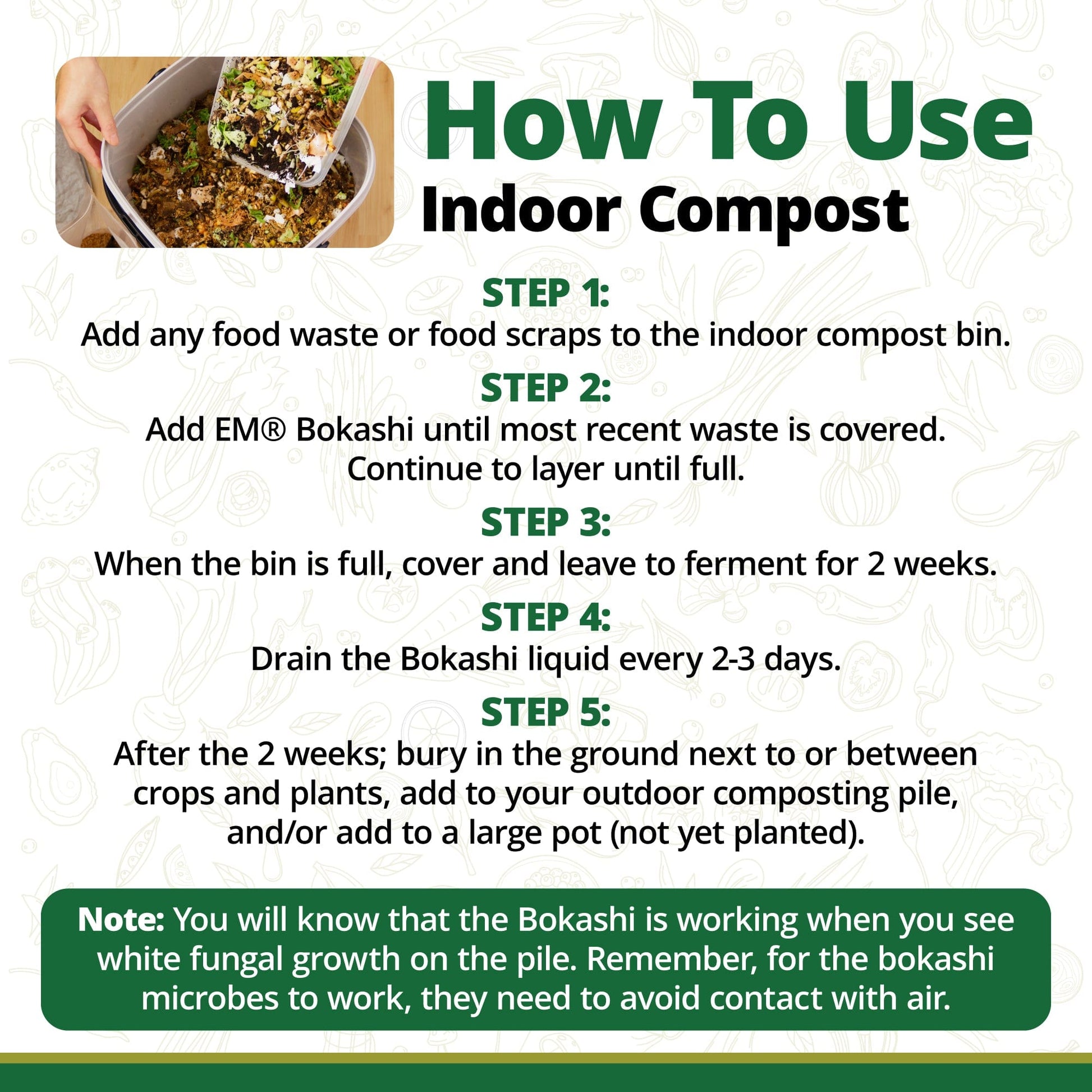 TeraGanix Bokashi EM Premium Bokashi Compost Starter
