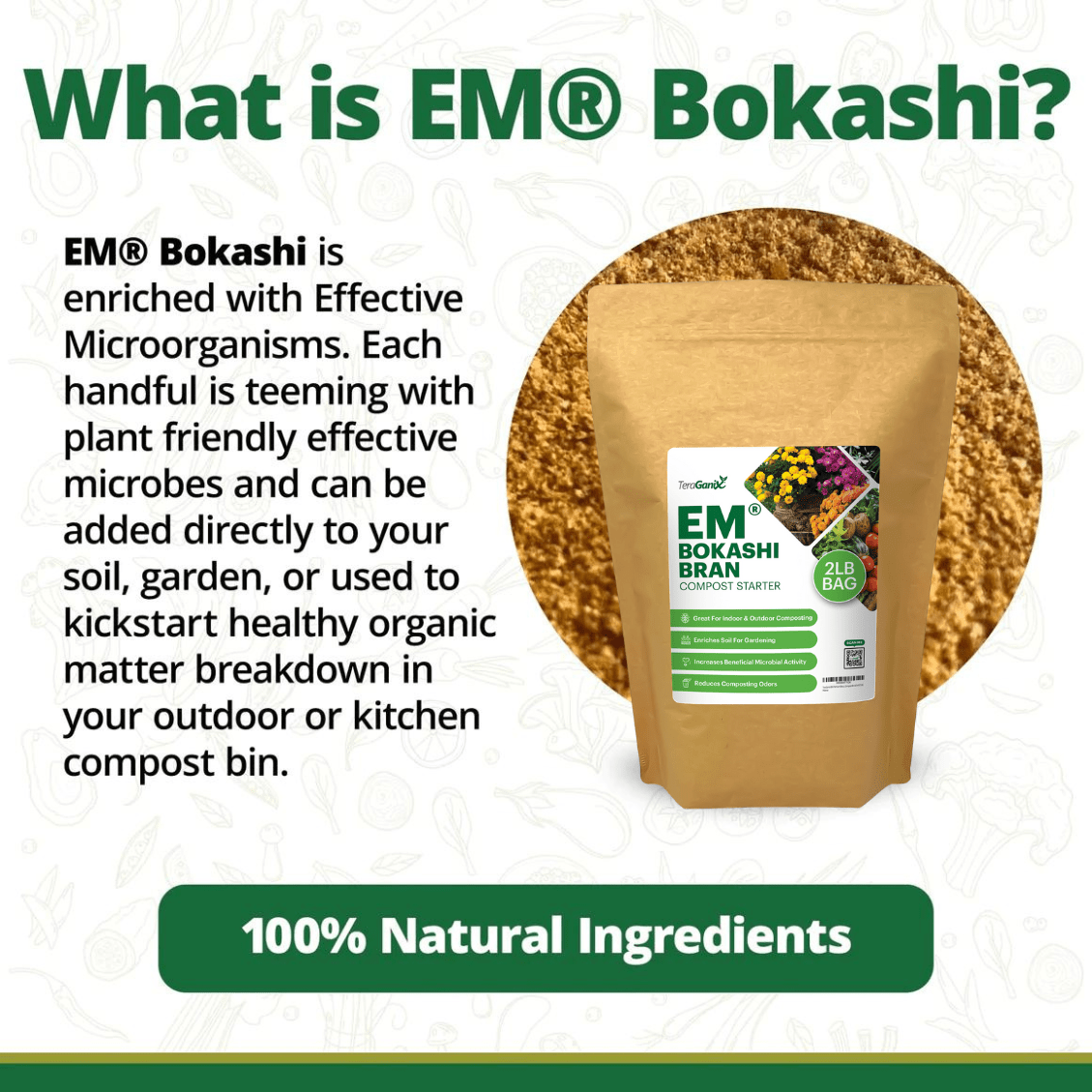 TeraGanix Bokashi EM Premium Bokashi Compost Starter