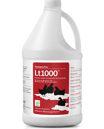 TeraGanix Chicken 1 gallon Lt1000 Poultry House Cleaning solution,  1 Gallon Bottle