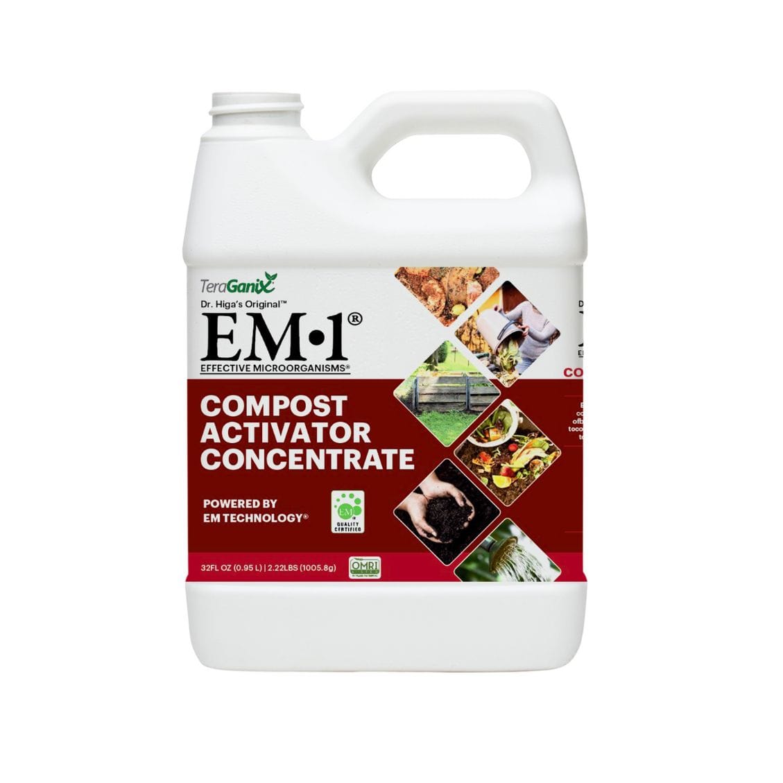 TeraGanix Compost Activator 32oz EM-1 Compost Starter, Concentrate