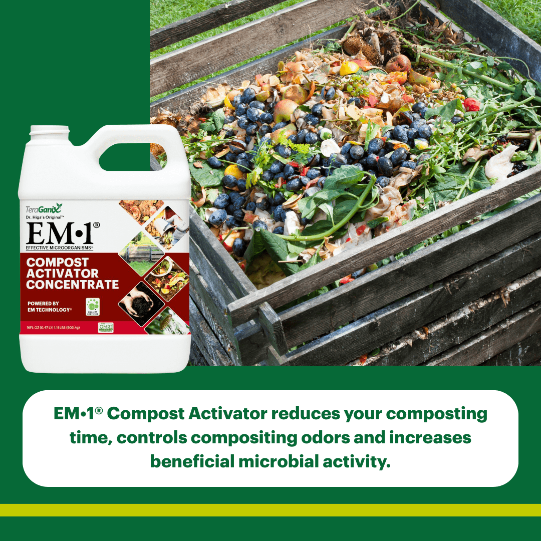 TeraGanix Compost Activator EM-1 Compost Starter, Concentrate