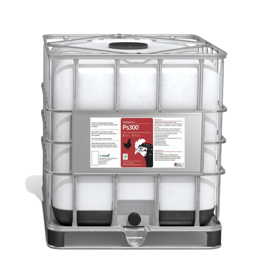 TeraGanix Probiotic 275 Gallon Ps300™  Direct-Fed Microbial Probiotic for Poultry