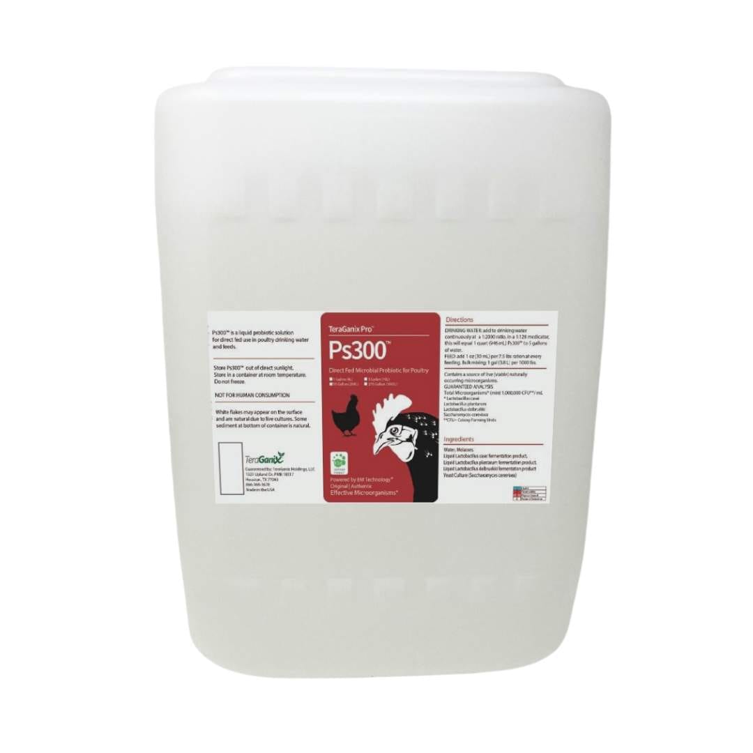 TeraGanix Probiotic 5 Gallon Ps300™  Direct-Fed Microbial Probiotic for Poultry