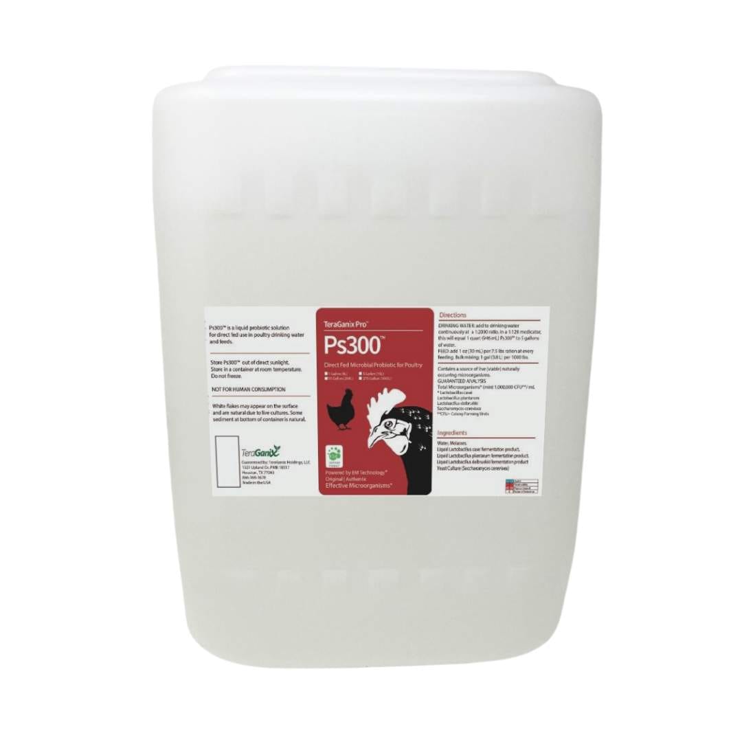 TeraGanix Probiotic 5 Gallon Ps300™  Direct-Fed Microbial Probiotic for Poultry