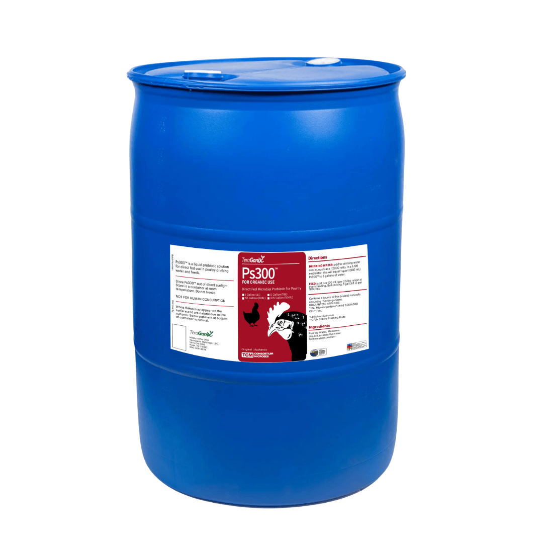 TeraGanix Probiotic 55 Gallon Ps300™  Direct-Feed Microbial Probiotic for Poultry