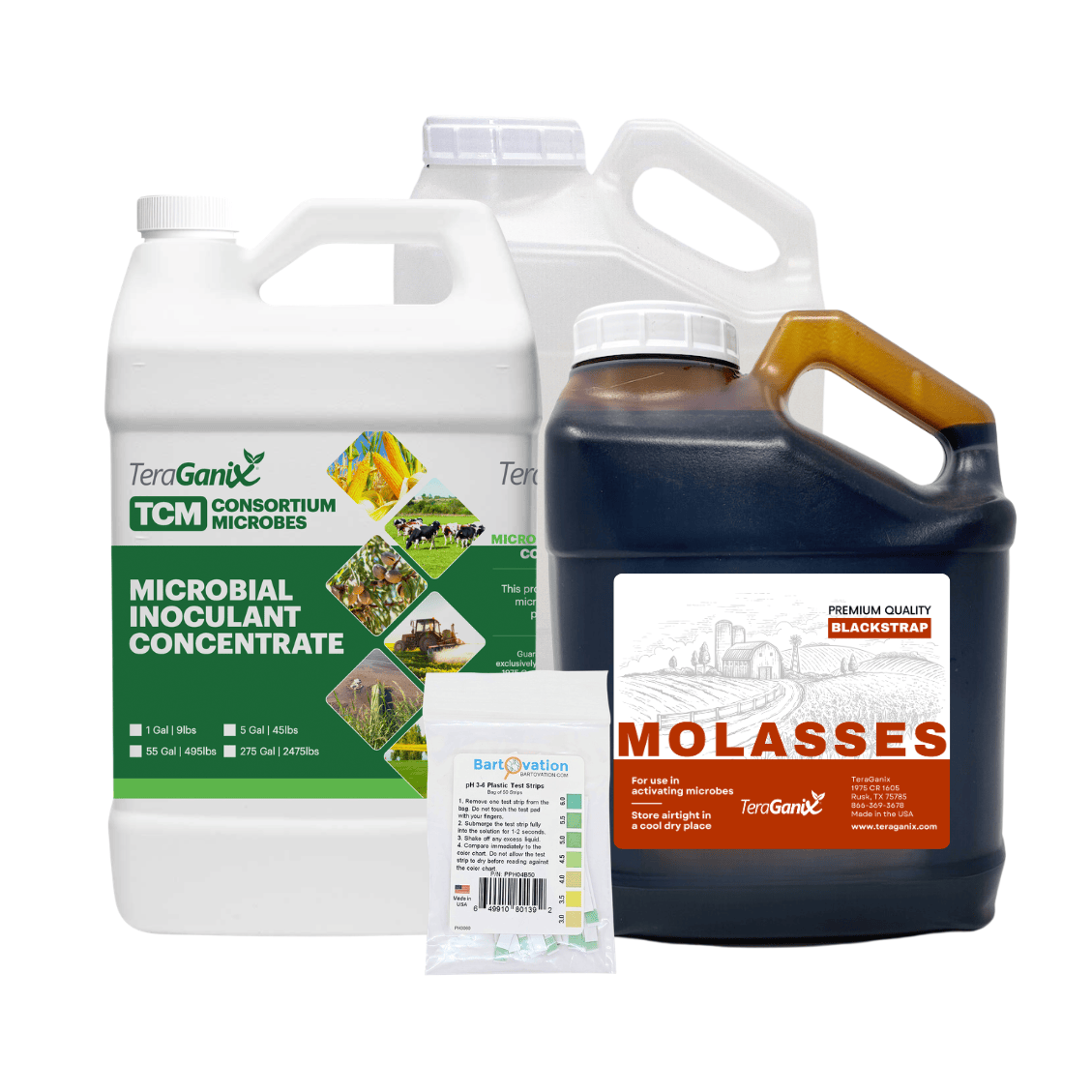 TeraGanix Activation Kit + 1 Gallon Consortium Microbes