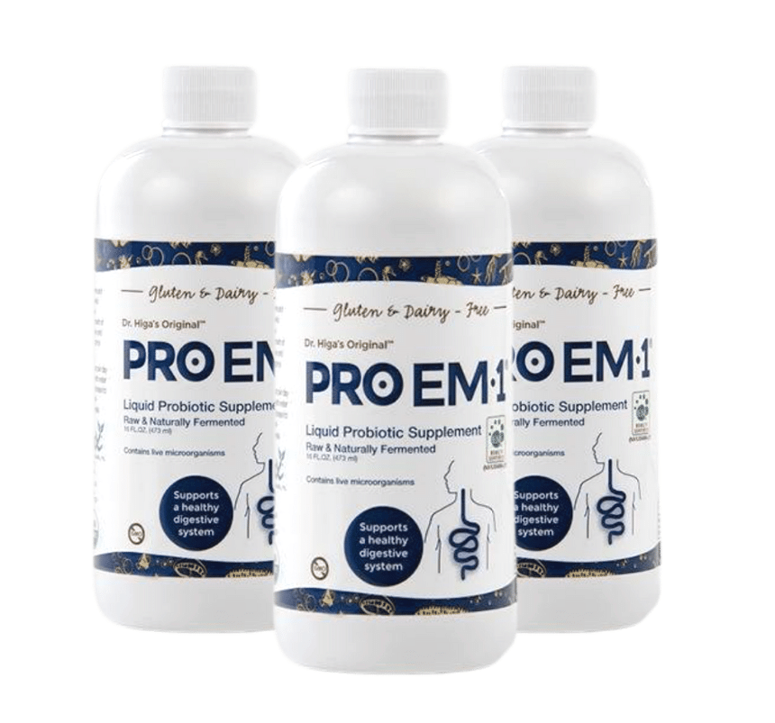 TeraGanix Vitamins & Supplements 3 Bottles PRO EM-1® Liquid Probiotic Supplement