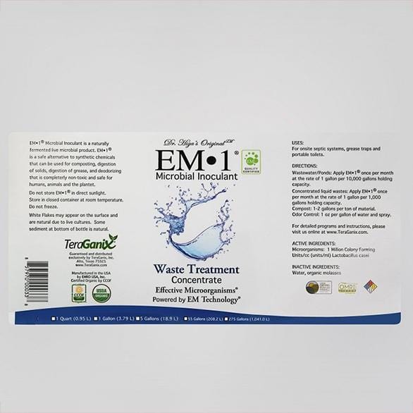 TeraGanix Water Treatment EM-1® Waste Treatment